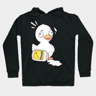 Funny duck spilled mayonnaise Hoodie